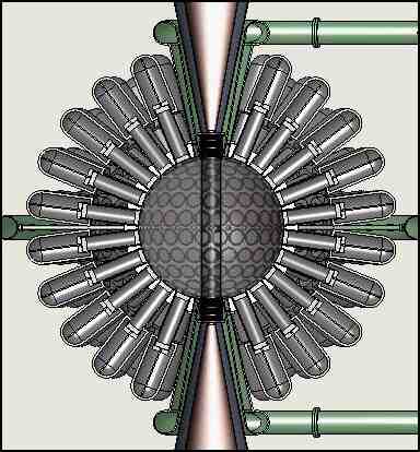 General Fusion Fusion Chamber Cutaway Diagram