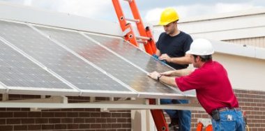 Home Solar Power Installing Panels - iStockPhoto