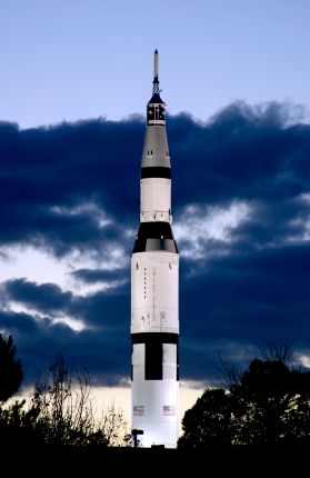 Hydrogen Fuel in Second and Third Stage Saturn V Rocket - iStockPhoto