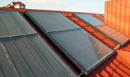 Home Solar Power Water Heating Panels - iStockPhoto
