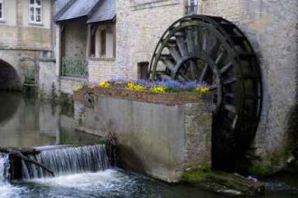 Water Wheels As In Bayeux Normandy - iStockPhoto