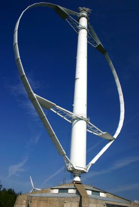 Wind Turbine Vertical Type - iStockPhoto