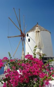 Santorini Windmills