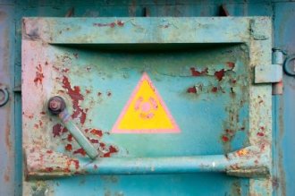 Chernobyl Nuclear Plant Rusty Door - iStockPhoto