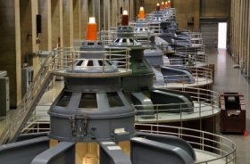 Hydroelectric Power Station Turbine Generators - iStockPhoto