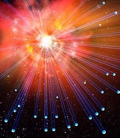 Diagram of Neutrino Production in Nuclear Event - iStockPhoto