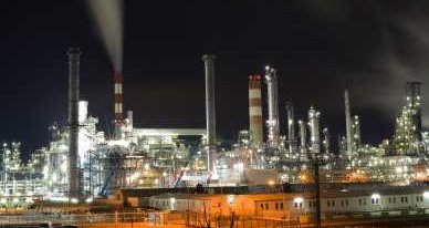 Oil Refinery Distillation Towers - iStockPhoto