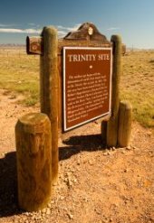 Sign for Trinity Test Site for Atom Bomb Test - iStockPhoto