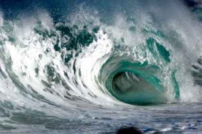 Wave Energy In Large Hawaiian Wave Tube - iStockPhoto