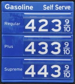 Fossil Fuels current high gas prices - iStockPhoto