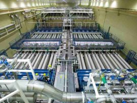 National Ignition Facility laser bay 2 for energy creation at fusion point